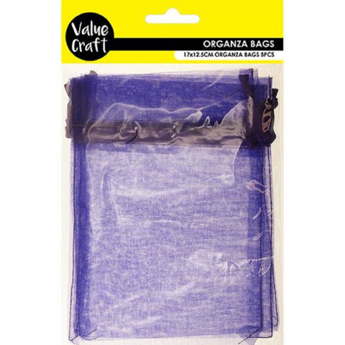Purple Colour Small Organza Gift Bags